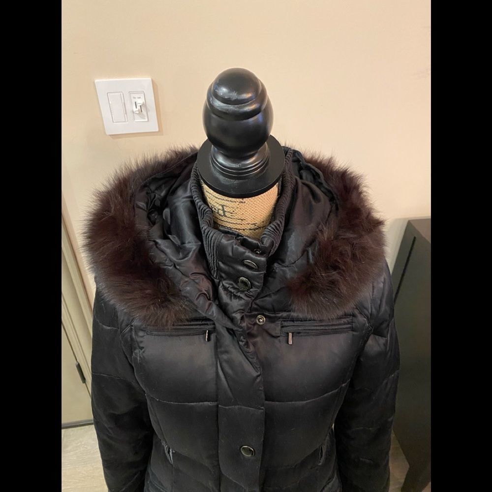 LAST CHANCE 1 Madison down puffer coat with fox fur - Picture 7 of 9